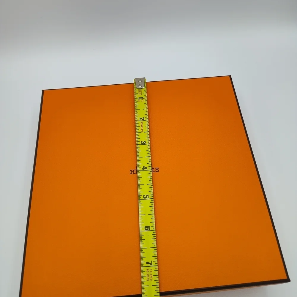 Hermès Paris Empty Orange Gift Box w/ Tissue | Luxury Packaging Storage Display